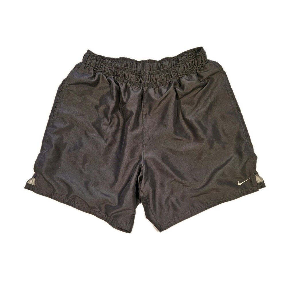 Nike Lined Sport Shorts Men's Large Gray Polyester Elastic Drawstring Running